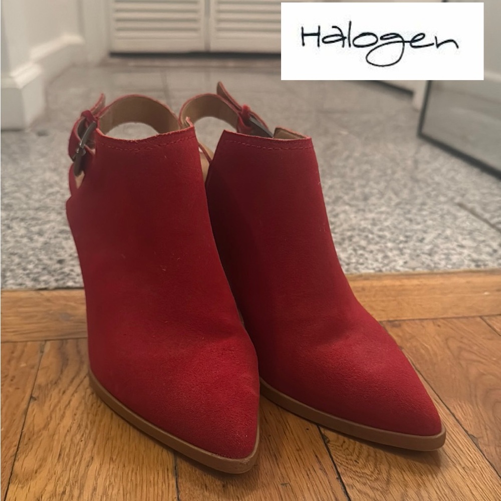 Halogen Brooke Stacked Heel Bootie
